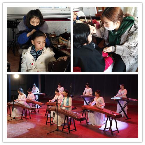 水墨团队受邀为艺校师生们定制古风造型    登上“筝暖新年”分享会弘扬国乐