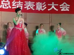 为联通公司2014年会打造造型