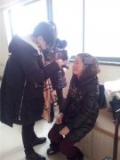 烟台电视台快乐1+1再次邀请水墨化妆培训机构为