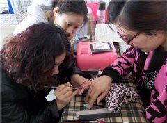 美甲课堂——国际美甲课程蝴蝶甲