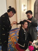 蒙娜蔓菲星模大赛后台花絮